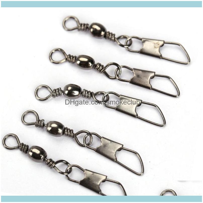 

Lines Sports & Outdoors100Pcs Fishing Barrel Swivel Pin Connector Solid Rings With Interlock Snap La Braid Line Drop Delivery 2021 Ugb9H