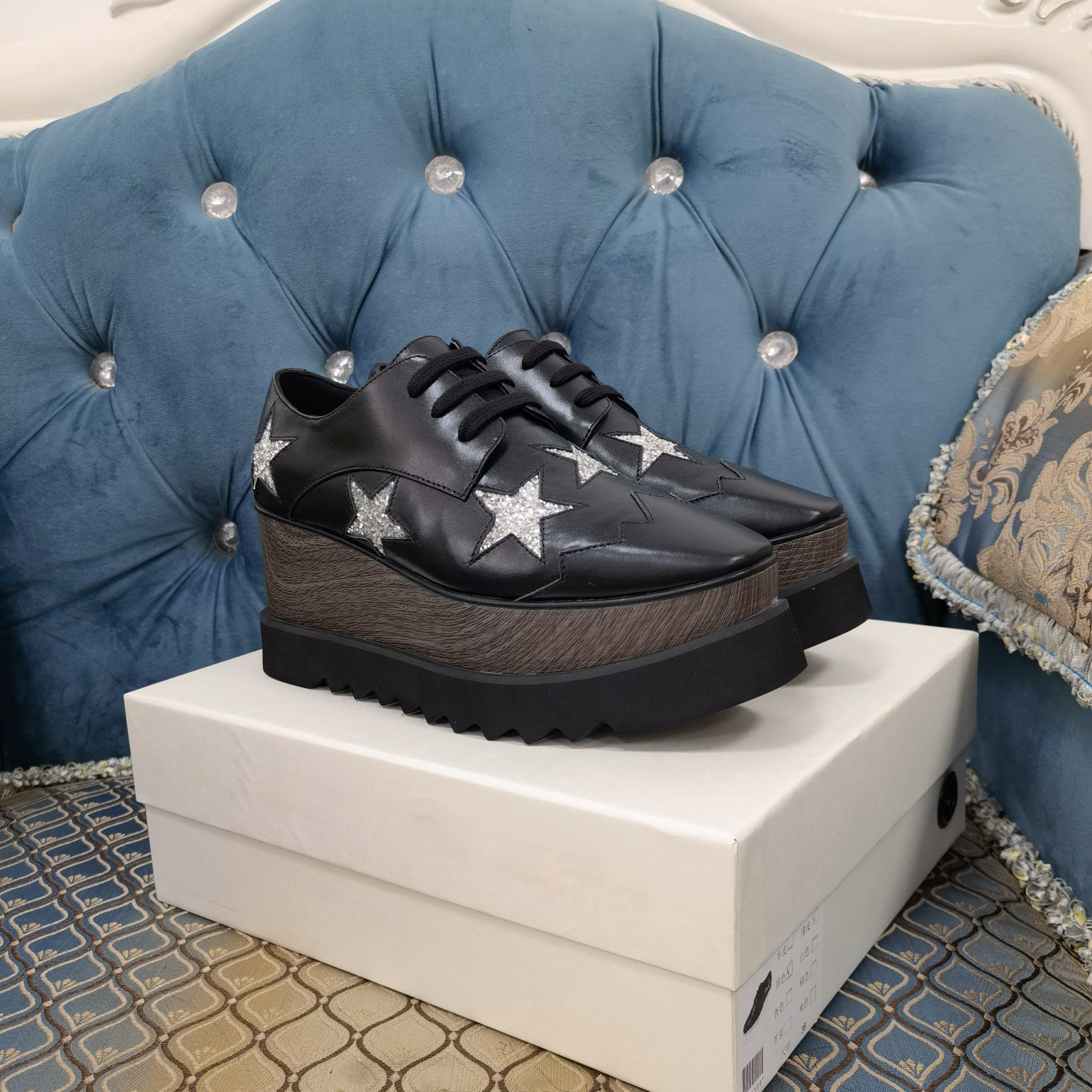 

womens casual shoes slip-on shoes luxury designer shoe business real leather size 35-41 a050, Black