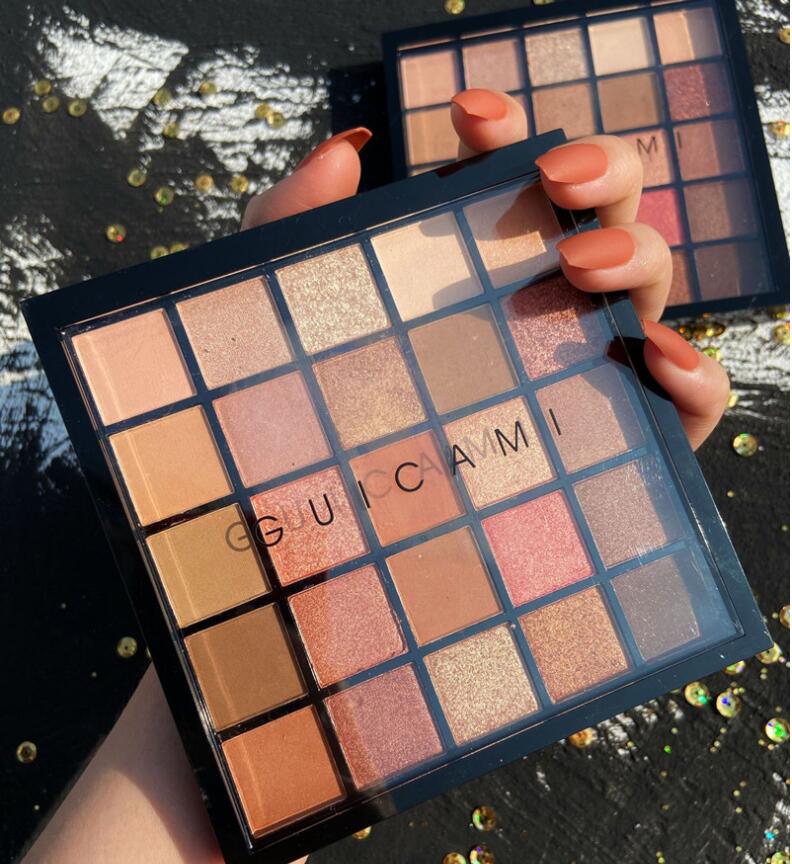 

Professional Muse's Wish 25 Color Ultimate Shadow Palette, Warm Neutrals Ultra-Blendable, Rich Colors with Velvety Texture, 25 Fiery Amber Neutral Shades, Customize