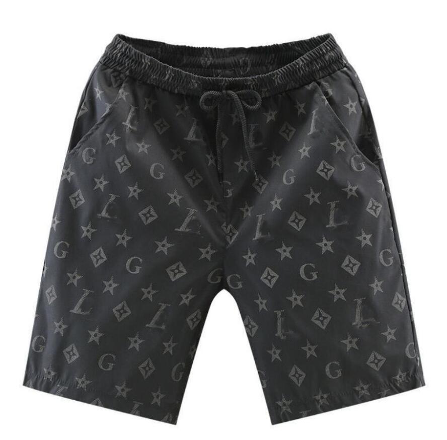 

2021ss Mens Streets Trend Outdoor Shorts Letter Print Embroidery Shorts for Men Leisure Sports Beach Breathable Mixed Color Loose Fifth Pant, White;black