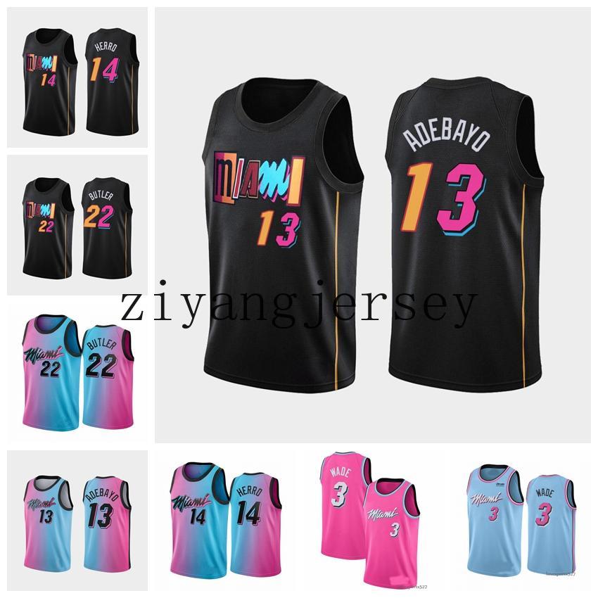

Jimmy 22 Butler Kyle 7 Lowry Basketball Jersey Bam Tyler Adebayo Herro Jerseys Dwyane Dwayne Wade Shirts 55 Robinson 75th Anniversary Miamis