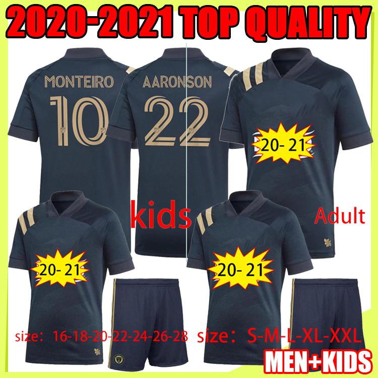 

2020 Philadelphia Union Adult + Kids Kit Soccer Jerseys Uniform 2020 21 #22 AARONSON PRZYBYLKO QualityThailand Football Shirts, Black;yellow