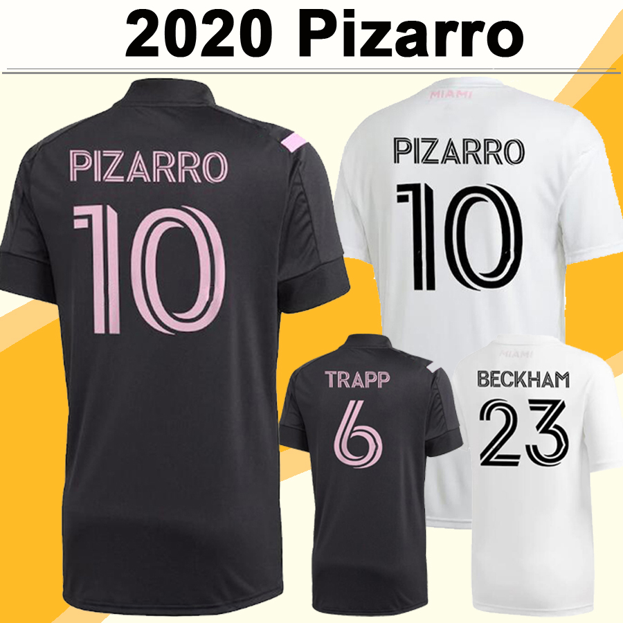 

Inter 2020 Miami CF BECKHAM Mens Soccer Jerseys New PIZARRO PELLEGRINI TRAPP Home White Away Black Football Shirt Short Sleeve Uniforms