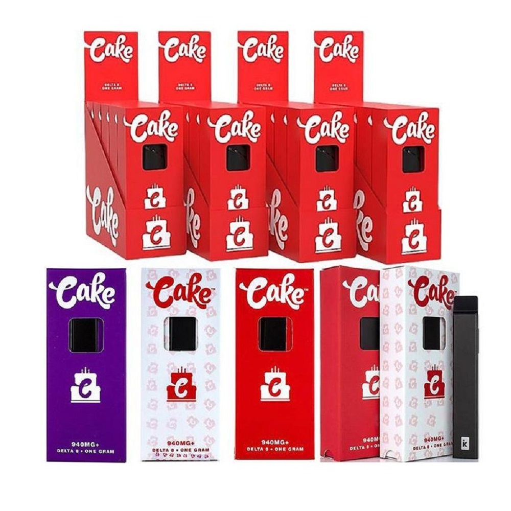 

Cake Delta 8 Disposable E cigarettes Device full gram (1ml) Capacity Empty pod Rechargable Vape Pen 280mAh Battery For thick oil VS PUFF PLUS XXL