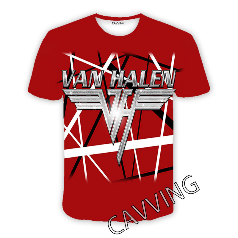 

Van Halen Band 3D Printed Casual Short Sleeves T-shirts for Women/men, 01