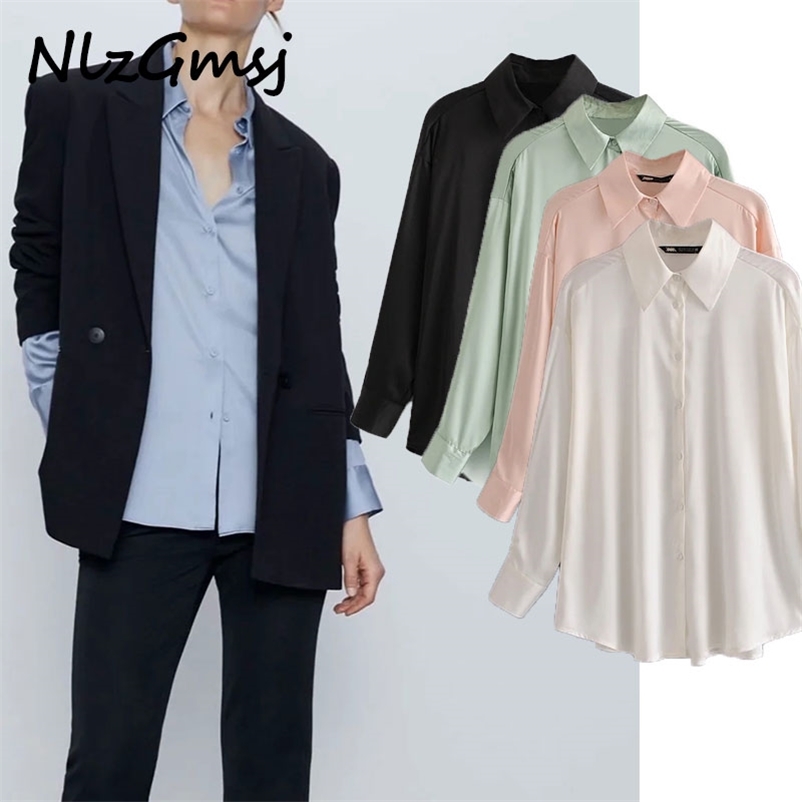 

blouse women england office lady simple solid casual blusas mujer de moda loose shirt womens tops 05 210628, As picture