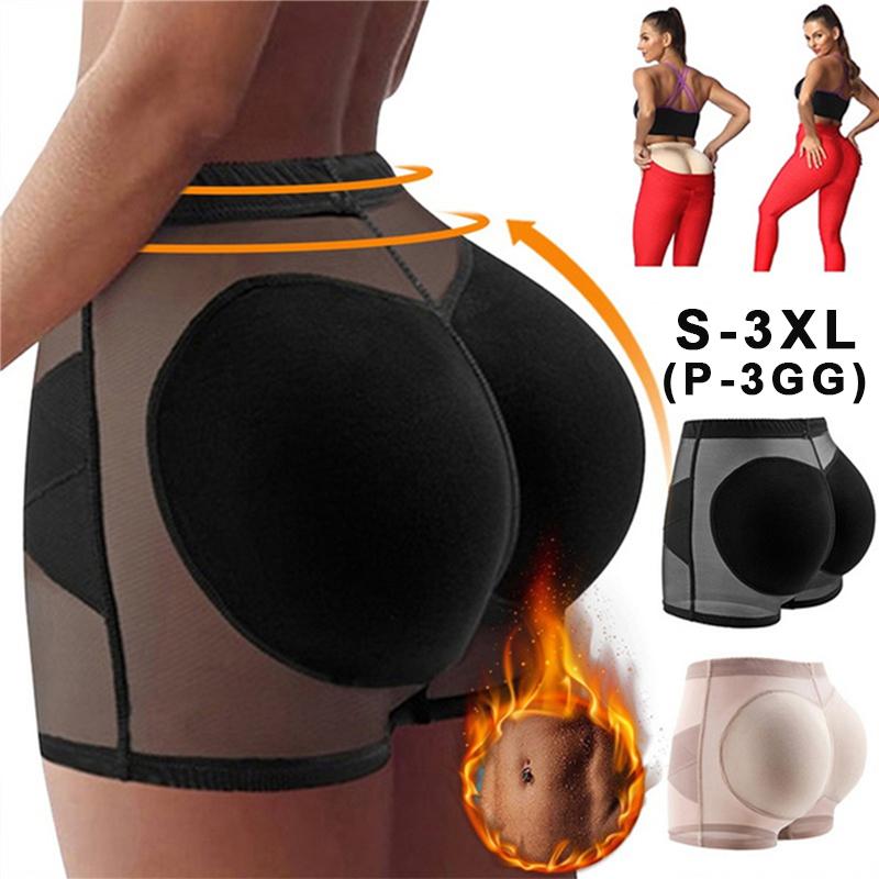 

Women' Panties FINETOO Women Body Shaper Padded BuLifter Pantys Buttocks Enhancer Fake Hip Briefs Push Up Plus Size Sponge Lingerie, Black
