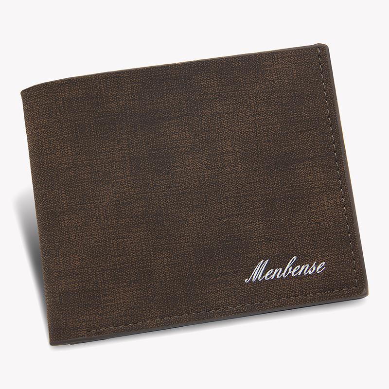

Wallets MenBense Vintage Men Leather Wallet Short Slim Male Purses Money Clip Dollar Price Portomonee Carteria, Black