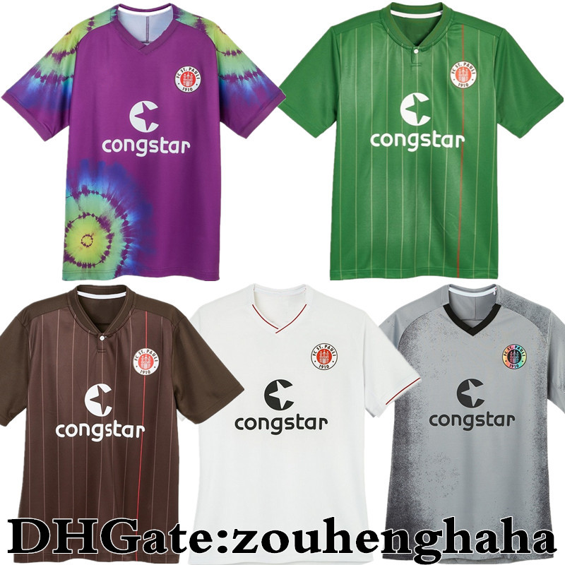 

St Pauli soccer Jersey 21 22 HOME AWAY THIRD Gray red white 2021 2022 Football shirt camiseta de fUtbol