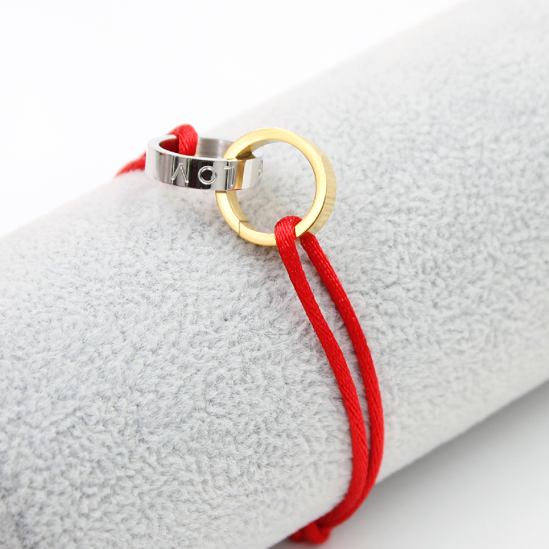 

Stainless Steel Bracelet LOVE Metal Buckle Ribbon Lace Up Chain Bracelets Adjustable Size For Women Fasion Bracelets Jewelry