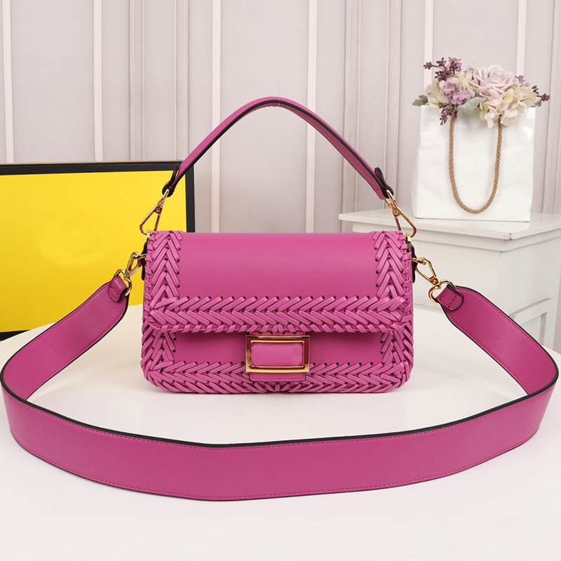 

Women Evening Bags crossbody bag top sheepskin and leather material gold letter decoration style design Weave Shoulder sack