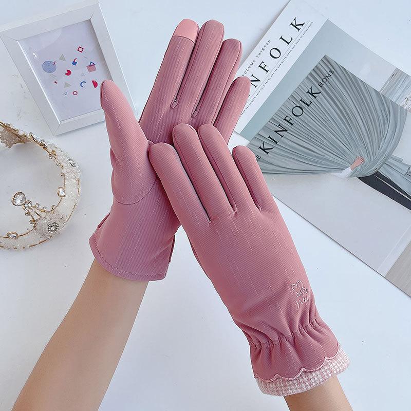

Five Fingers Gloves 2022 Elastic Full Finger Warm Thick Cycling Driving Fashion Women Men Winter Knitted Woolen Outdoor Sports