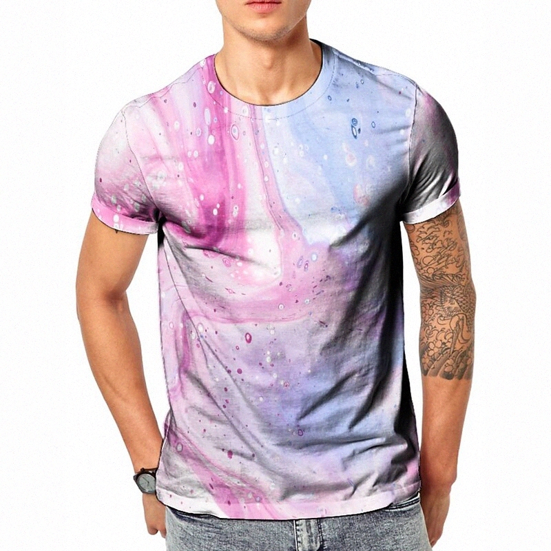 T-shirt Tee T-shirt 3D Imprimer graphique col rond décontracté quotidien quotidien 3D imprimé à manches courtes Haut de la mode Cool Confortable