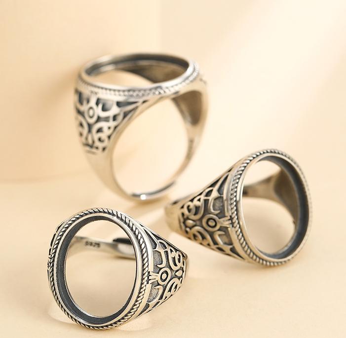 

Cluster Rings 925 STERLING SILVER Semi Mount Bases Blanks Base Blank Pad Ring Setting Set Diy Jewelry A5620