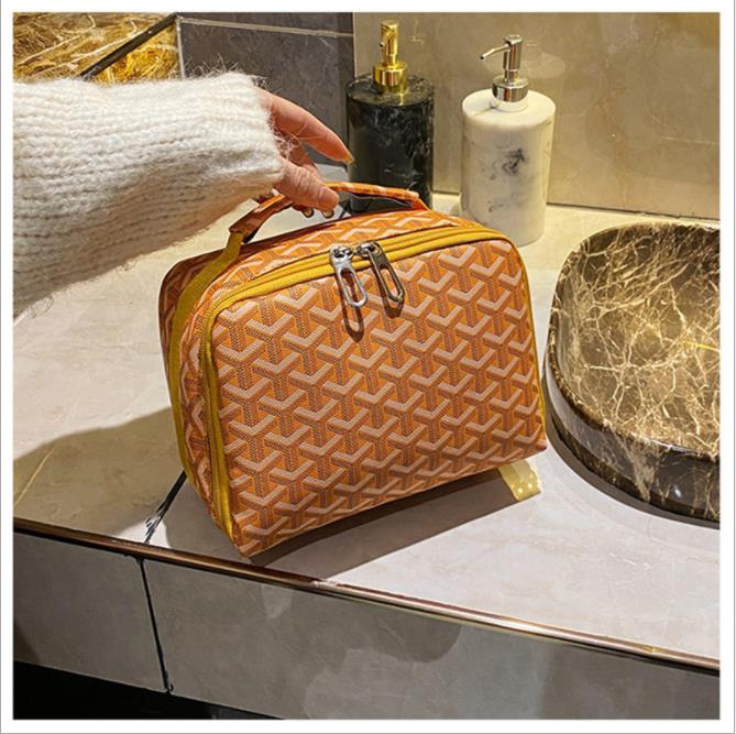 

New ins portable cosmetic bag large capacity travel storage wallet, Customize