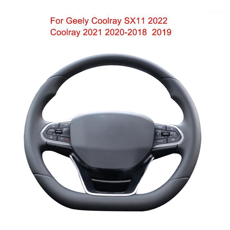 

Steering Wheel Covers Customized Car Cover For Geely Coolray SX11 2022 2021 Leather Braid