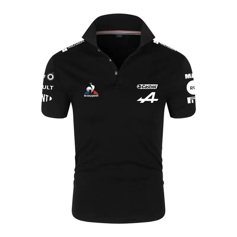 

Men's Polos Summer Formula One Racer Alonso F1 Alpine Team Racing Fans Short-Sleeved Logo Men/Women Shirts Oversized T-Shirts
