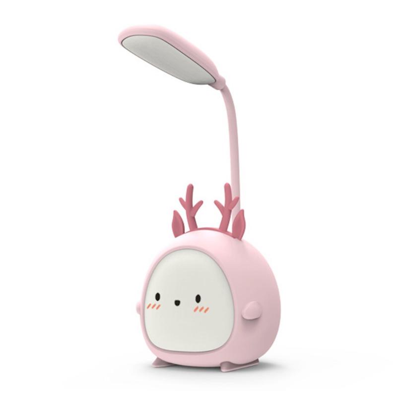 

Table Lamps Portable LED Desk Lamp Foldable Light Cute Cartoon USB Recharge Reading Eye Protective Colorful Night