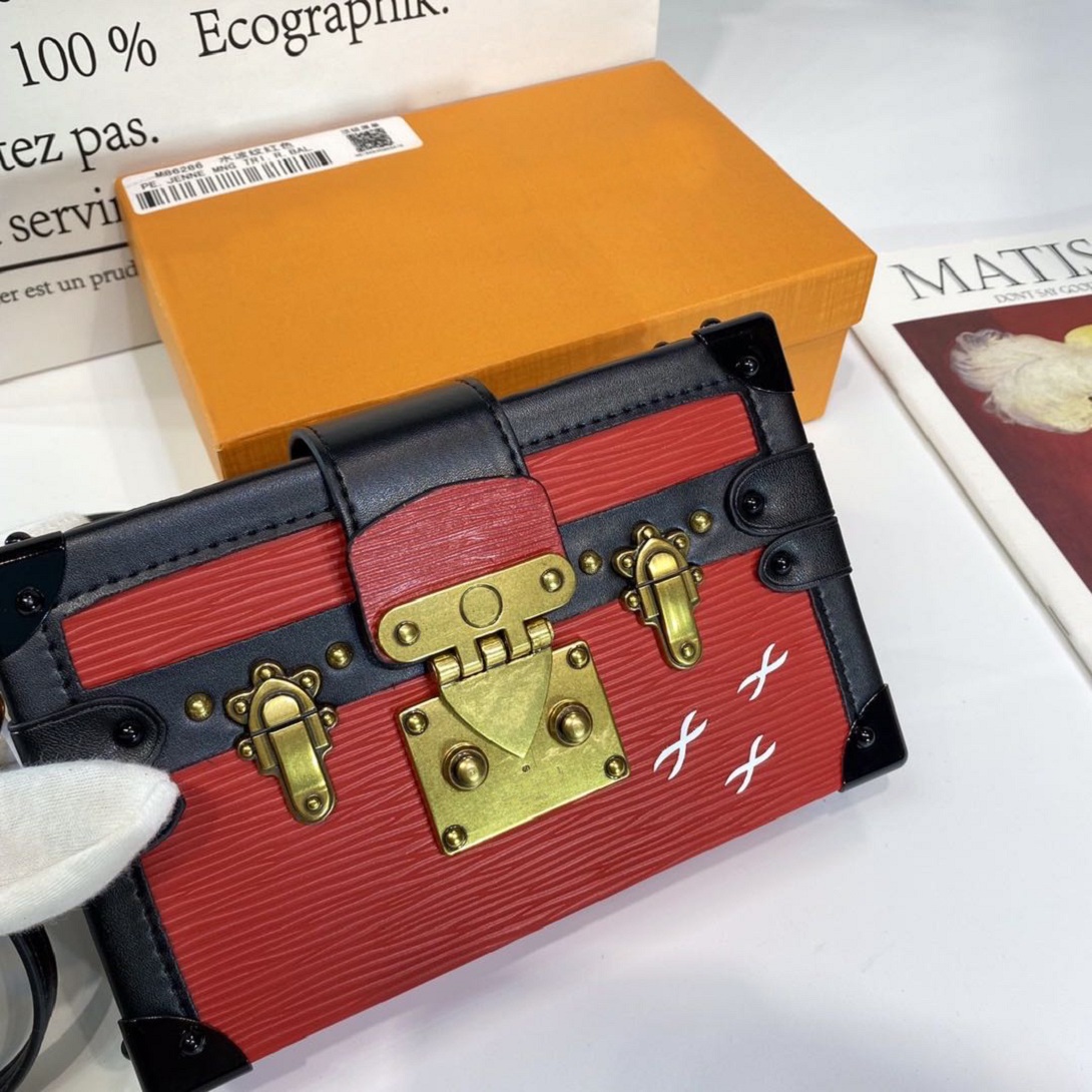 

2021 mini fashion Genuine leather women shoulder bag letter handbags change wallets classic womens crossbody Evening box bags Luxurys Designers M40273, White