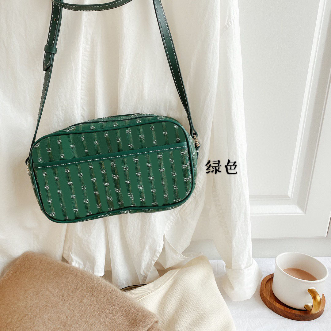 

Sac Saigon Women Shoulder Bag Leather Designer Crossbody Bags Camera Handbag, Green
