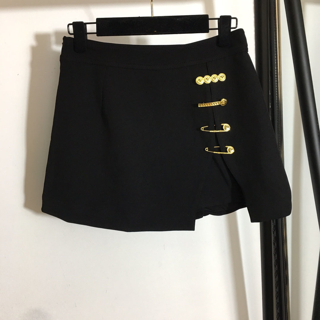 

2021ss sexy womens black skirt designer brand Vers and ace high-waist lady short