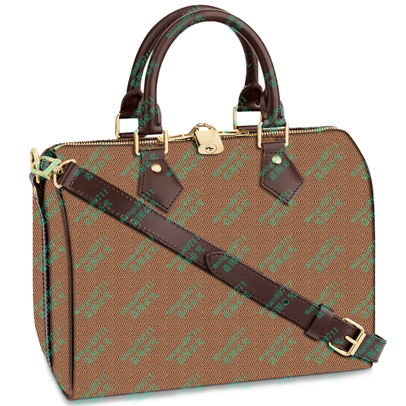 

Women Purse Tote Bag Ladies Leather Handbag Fashion Shoulder Bags 30cm Pillow Bag, Brown grid