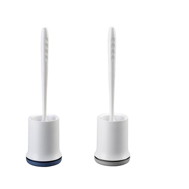 

Toilet Brush And Holder Set,TPR Soft Silicone,with Removable Handle&Filtration For Bathroom(Wall-Mounted) Bath Accessory Set