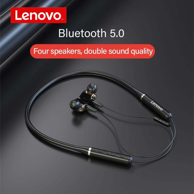 

Headphones & Earphones Original Lenovo XE66 (Pro) Bluetooth Neck-Mounted Wired Magnetic Head-Mounted Sports Waterproof Headset