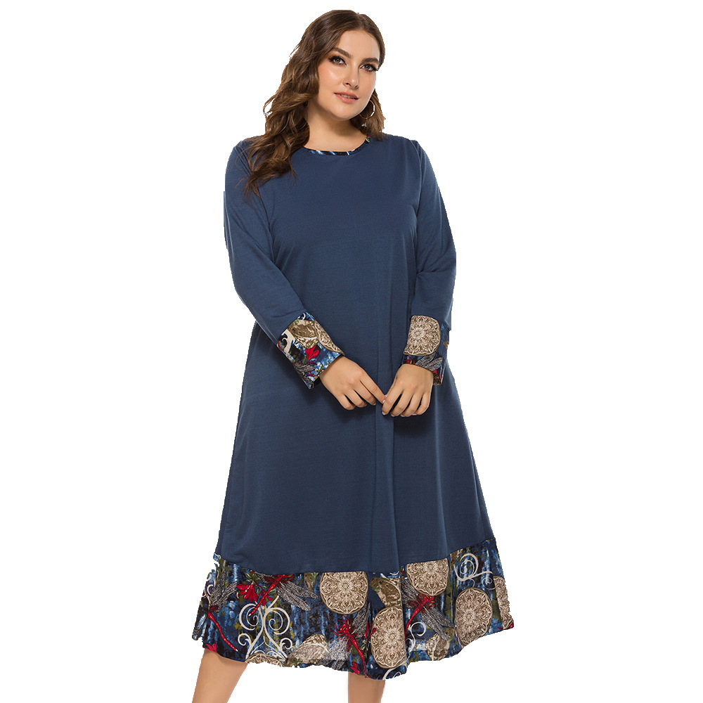 

Plus Size Ramadan Muslim Abaya Dress Women Hijab Dresses Jilbab Turkey Islamic Vestido Print Moroccan Kaftan Arabic Elbise