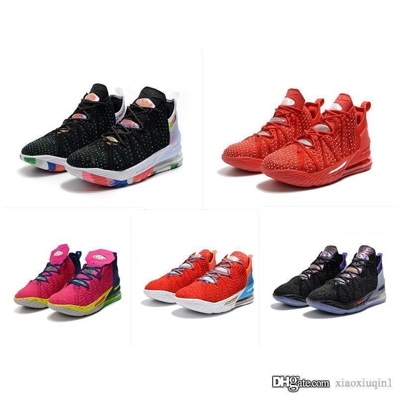 

what the Lebron 18S XVIII Low mens shoes for sale 18 MVP Christmas BHM Oreo Lebrons youth sneakers james women black white colorful boots wi, Color 11