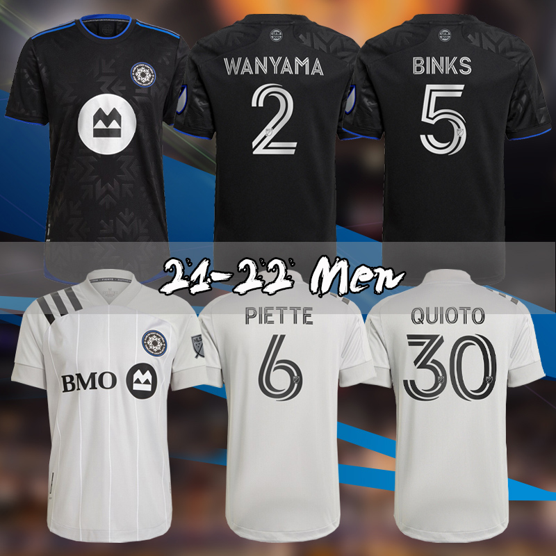 

NEW 2022 Club de Foot Montréal HOME CF MONTREAL SOCCER JERSEYS Impact 21 22 AWAY WANYAMA MIHAILOVIC PIETTE QUIOTO MLS FOOTBALL SHIRT, Black;yellow