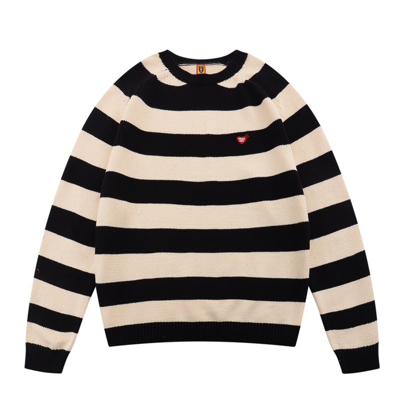 

Striped Sweater Men Women 1 High Quality Fashion Knit Sweatshirts Crewneck