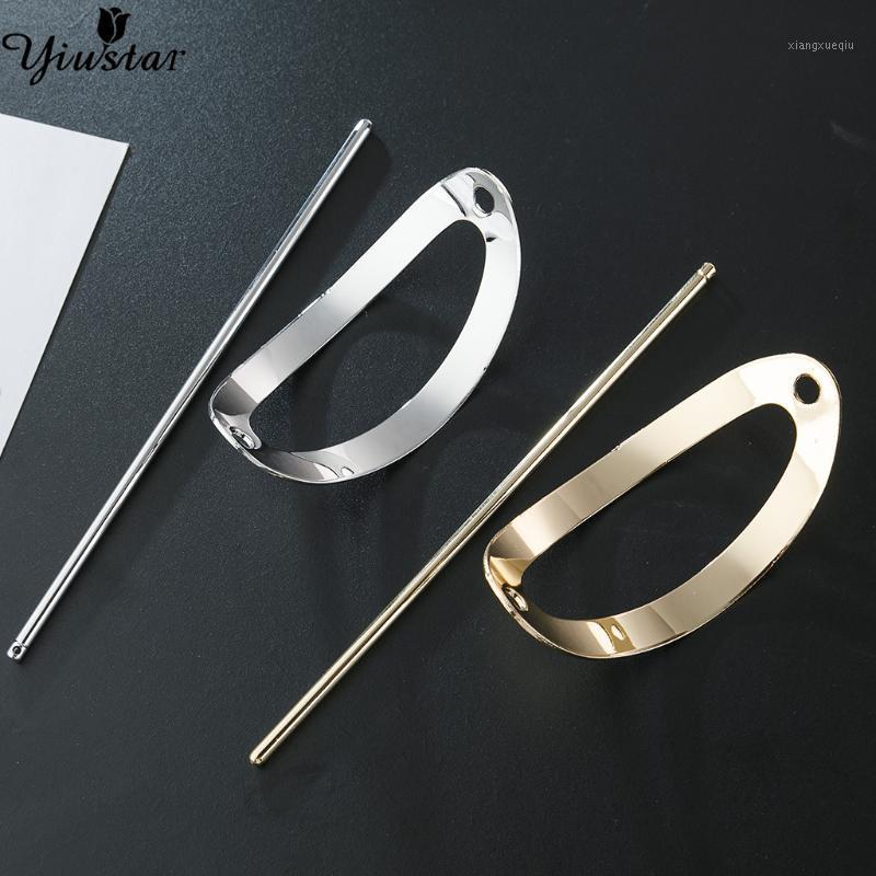 

Hair Clips & Barrettes Yiustar Trendy Jewelry Girls Clip Minimalist Tiaras For Women Cute Ornaments Hairpins Crab Hoop Gifts Halloween Daily, Golden;silver
