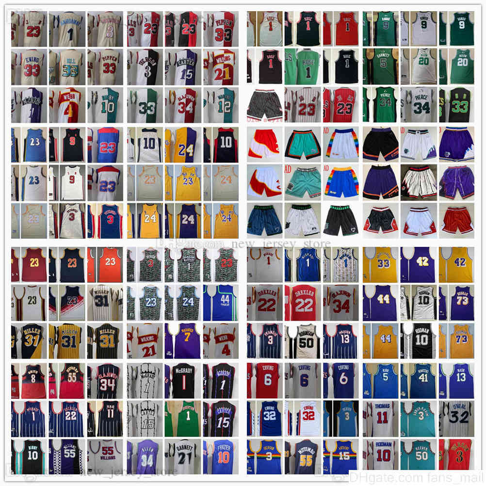 

Mitchell Retro Ness Stitched Basketball Jerseys Derrick Rodman Rose Yao Francis Ming Petrovic Erving Miller Smith Pistol Mutombo Reeves Rondo Pierce Allen, Select number of picture