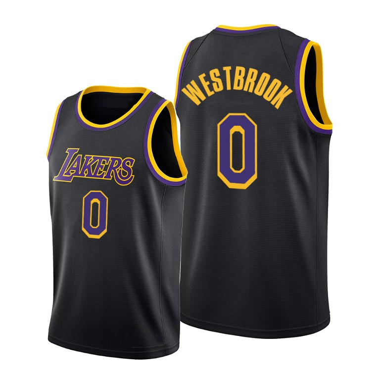 

Men Los Angeles Lakers's Russell Westbrook Jersey, Black