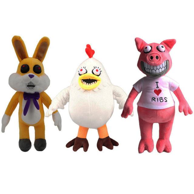 

Cushion/Decorative Pillow 30cm Dark Deceptions Chapter 4 Horror Game Stuffed Plush Doll Toy Hungry The Pig Lucky Penny Chicken Xmas G