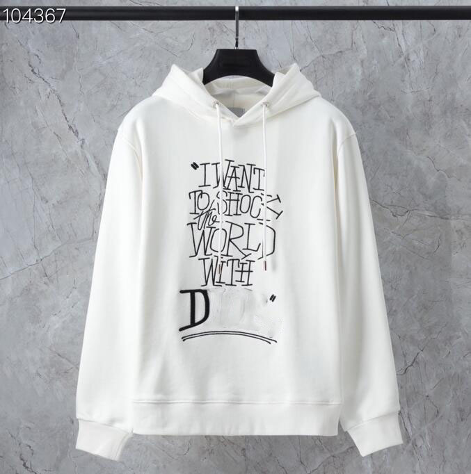 

latest men's Hoodies Autumn winter sweater abstract graffiti fashion casual long-sleeved jacket high-quality sports Hoodies luxury logo printed sweater, White