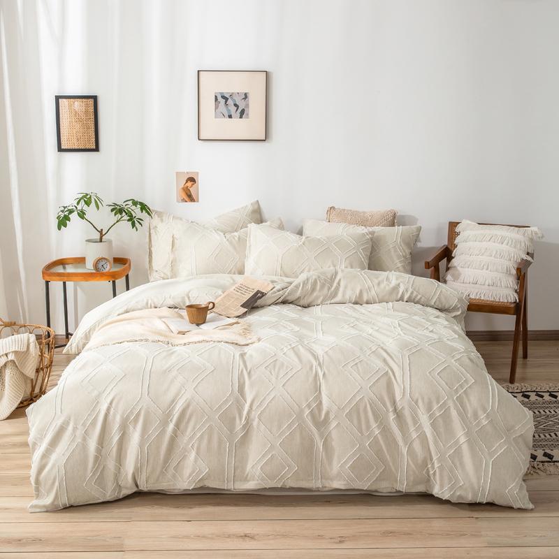 

Bedding Sets Luxury Set Embroidery Bed Linen For Home Duvet Cover No Sheets Double  King Size 240x220cm Bedspread On The
