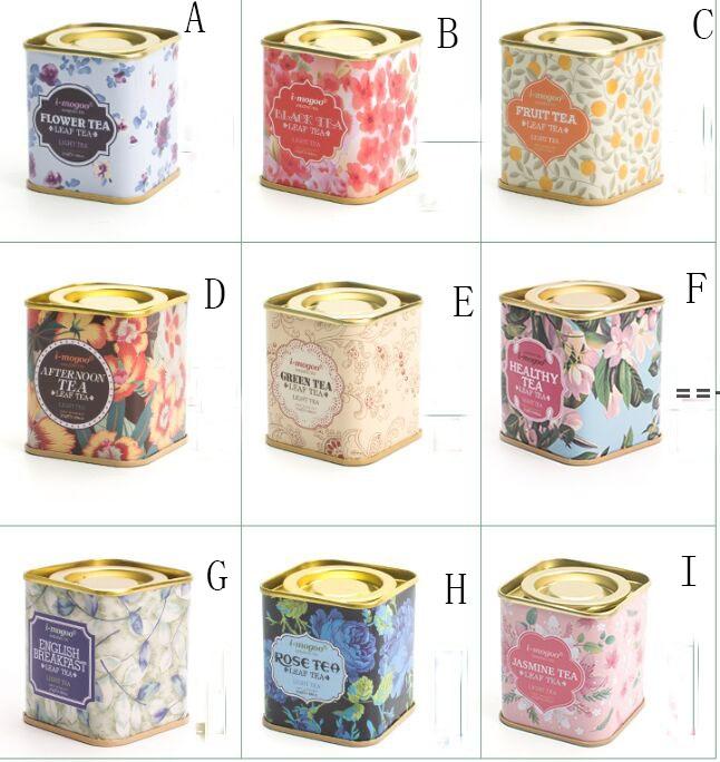 

NEW Metal Portable vintage Tea Tins Lids Container Gifts Wrap Boxes for wedding birthday company gift package NHD12694