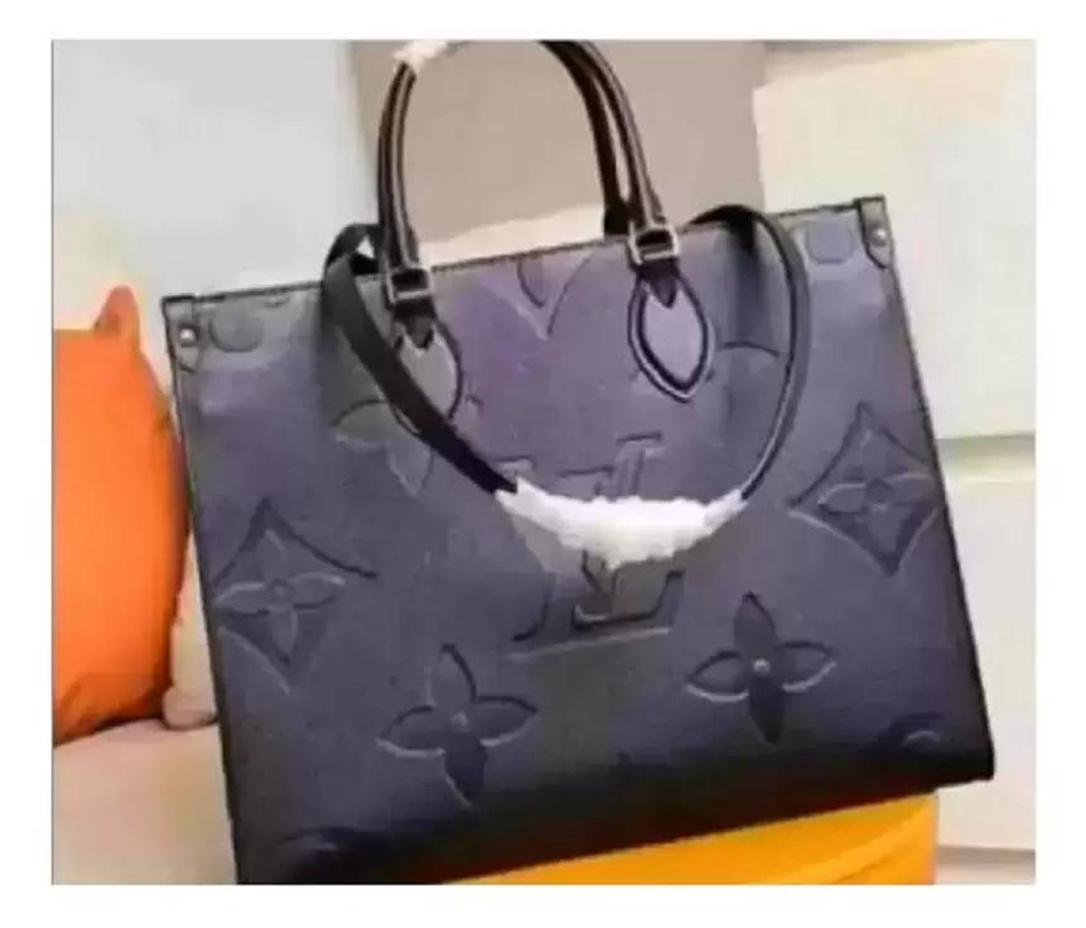 

Womens Shoulder Bags ONTHEGO Fashion Leather totes Designers Handbags Bag Purse Flower Ladies Casual Tote Female HandBag, 1-card