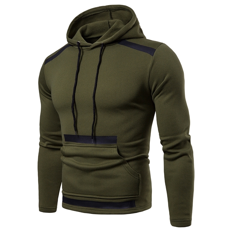 

Autumn and winter new creative sleeve casual hooded men's sweater, Gray