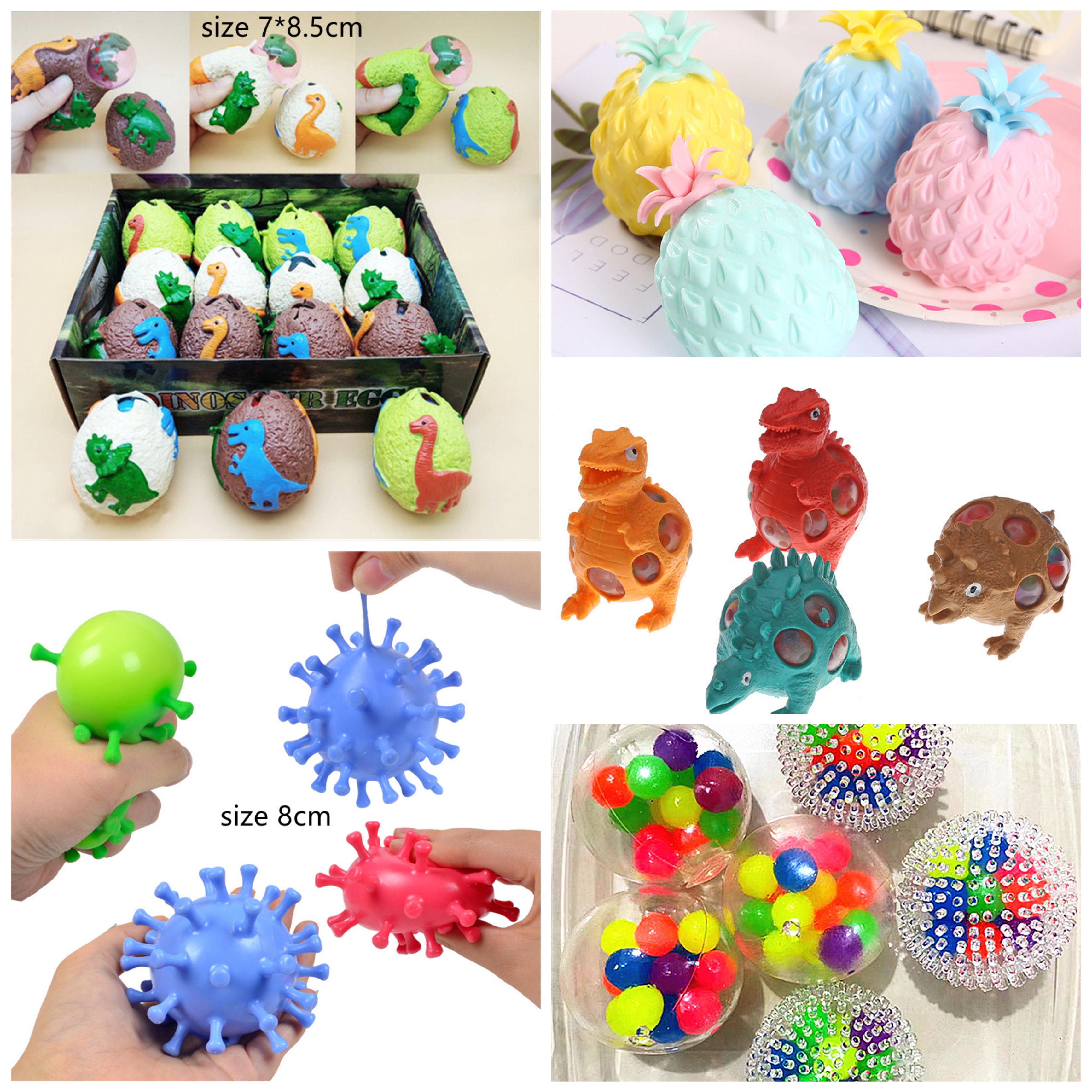 

Colorful Mesh Squishy Anti Stress Balls Squeeze Toys Decompression Anxiety Venting gift for kids