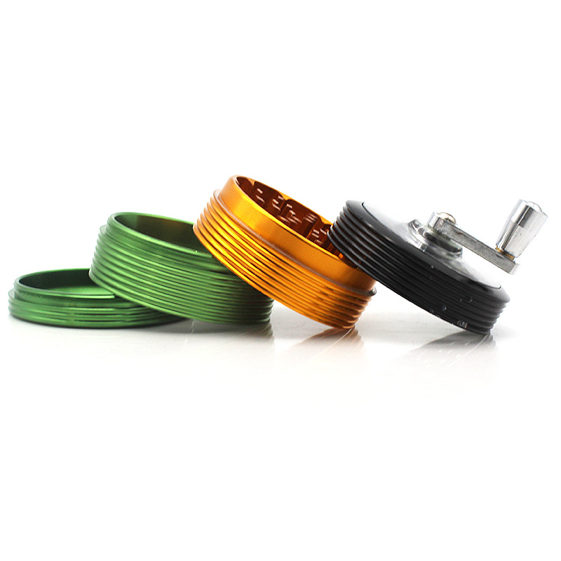 

Diameter 63MM four layers Two Colors aluminum alloy smoking Sharp Teeth grinder Accessories Grinders high quality