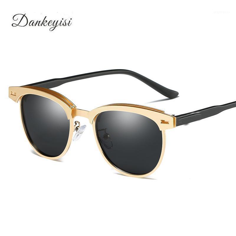 

Brand Fashion Sunglasses Men Polarized Luxury Round For Women Drving Designer UV400 2021