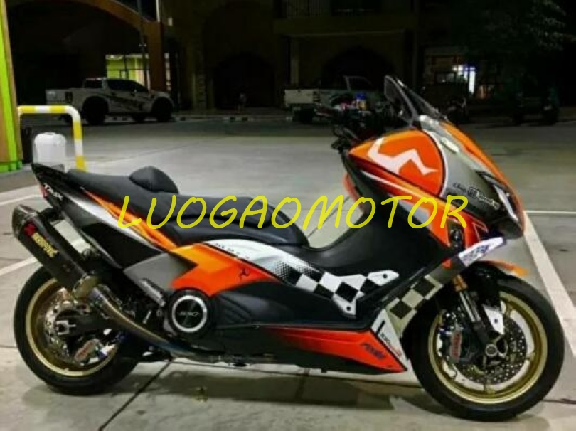 

Bodywork Injection Fairings kit For Yamaha TMAX500 TMAX 500 2008 2009 2010 2011 Fairing kits 08 09 10 11 Cowling ABS High Quality Motorcycle Orange Black
