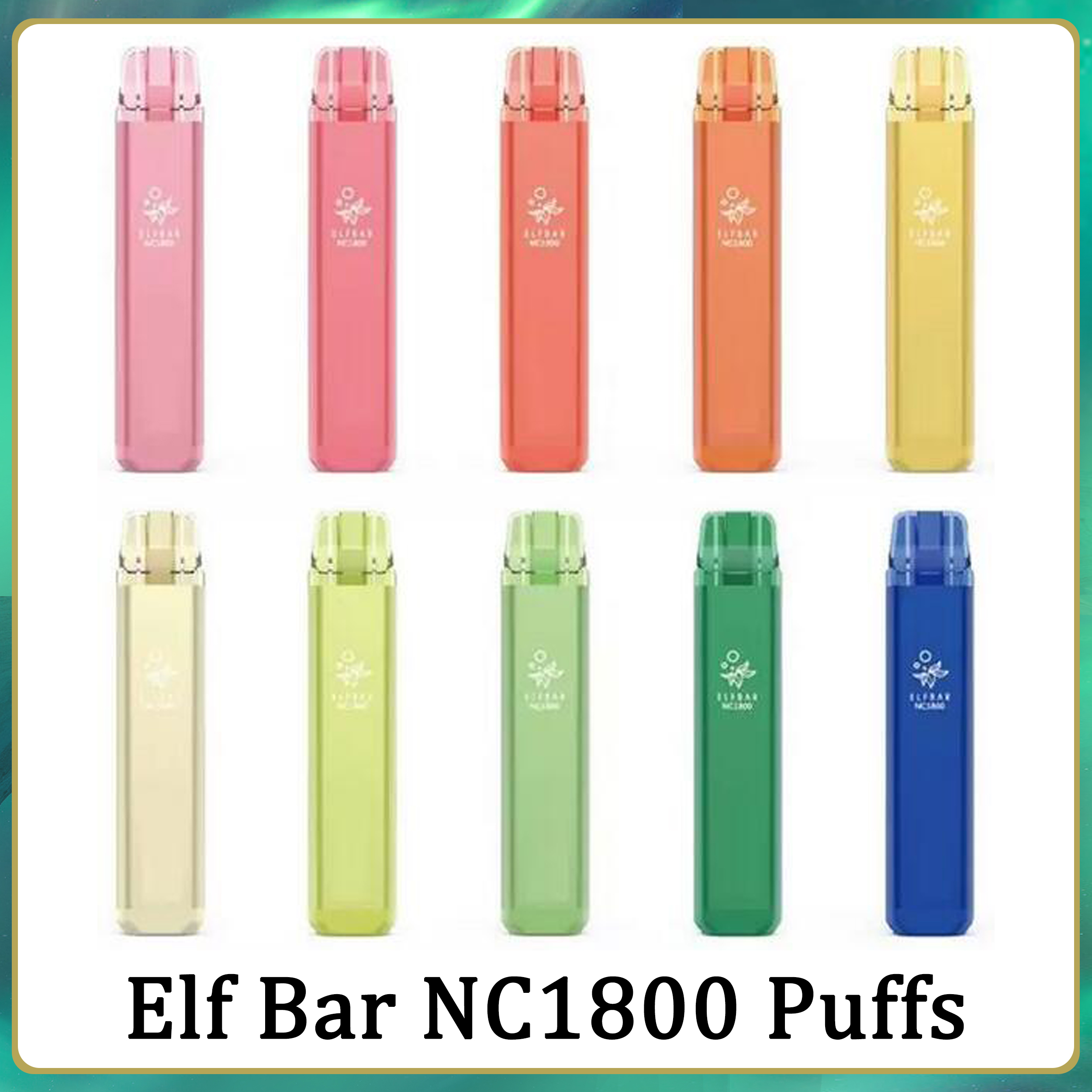 

Elf Bar NC1800 Puffs E Cigarette Disposable Vape Pod Device 950mAh Battey 6ml Pods vaporizer Geek Bar Pro