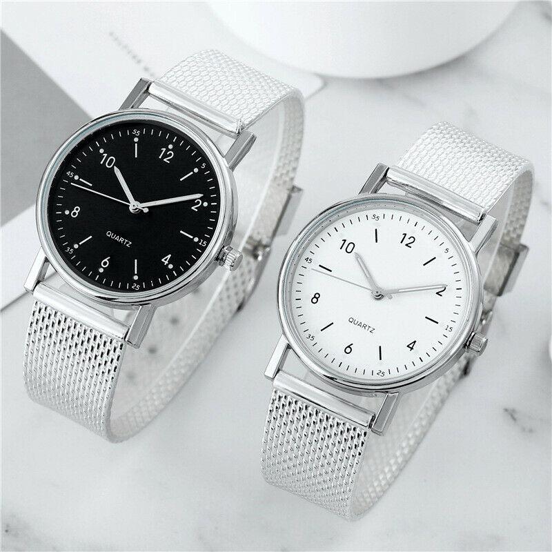 

Wristwatches Fashion Men's Luxury Quartz Watches Dress Luminous Stainless Steel Band Wrist Watch Gift, Style-h