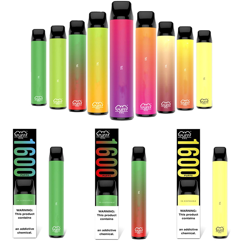

Puff XXL Disposable e cigarette mix flavors Vape Pen 1600 vapor dropshipping great price Puffs Bars Plus 1000mAh Cartridge