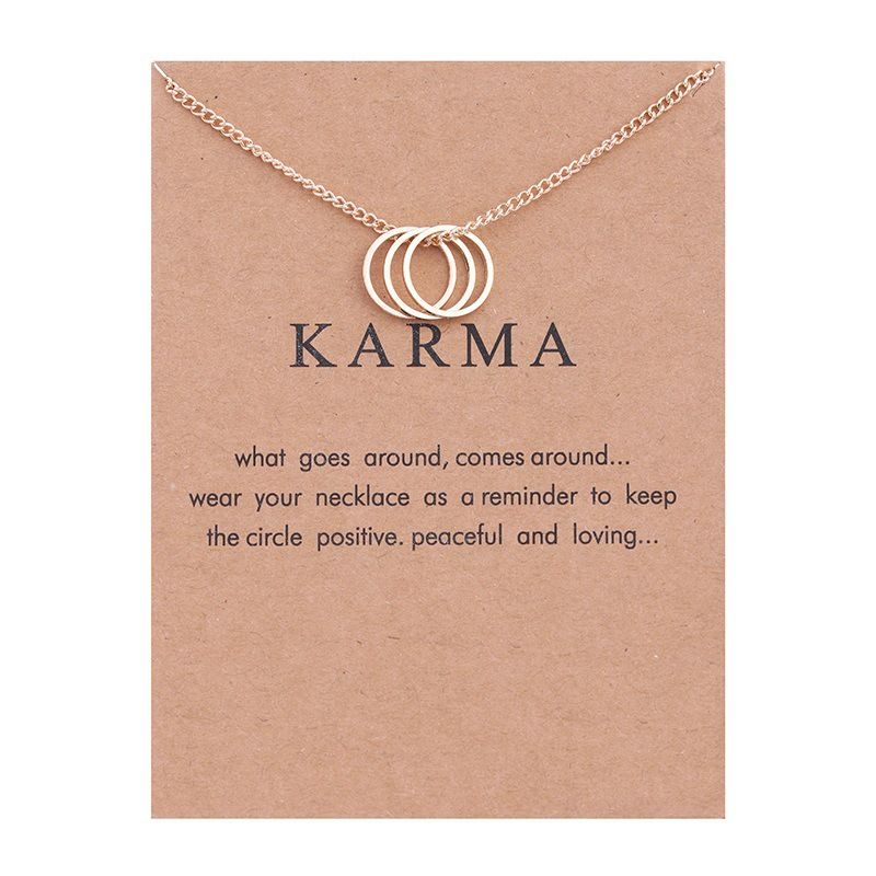

Circles Pendant Necklace Alloy Necklaces for Women Karma necklace Fashion Jewelry