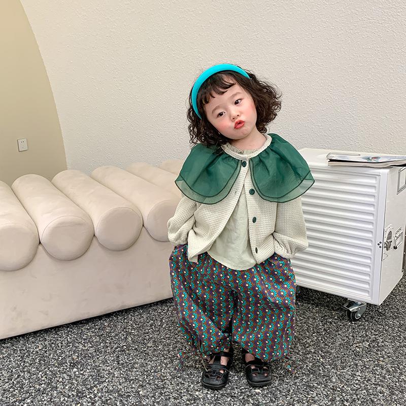 

Jackets Girls Mesh Collar Coat Gils Clothing Wear 2021, Blue;gray